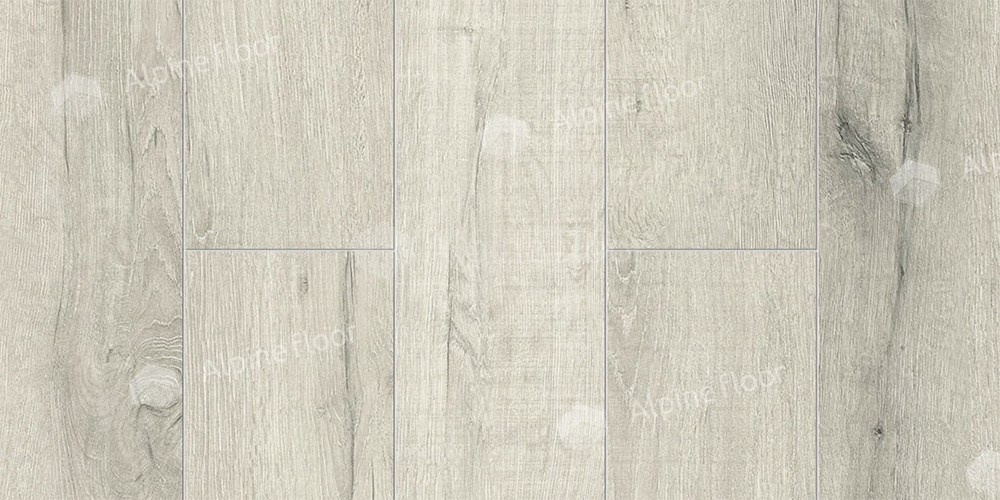 ПВХ плитка, кварц виниловый ламинат Alpine Floor Premium XL композит ABA Дуб Серебряный (с подложкой)