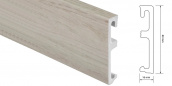 Плинтус напольный Salag Alpha 80 мм Dacota Oak AP8161 