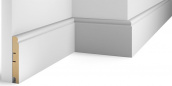 Плинтус Cosca Decor МДФ Белый AP76 под покраску 2400x100x16 мм 