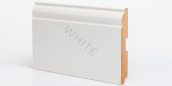 Плинтус напольный Ликорн МДФ White W 04-120 