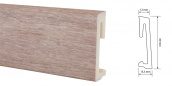 Плинтус напольный Salag Alpha 60 мм SK Aria Oak AP6139 