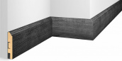Плинтус Cosca Decor МДФ Экошпон WP07 Дуб Графит 2400x80x16 мм 