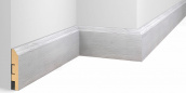 Плинтус Cosca Decor МДФ Экошпон WP07 Дуб Старинный серый 2400x80x16 мм 