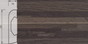 Плинтус напольный Balterio 50 mm Дуб коричневый полосатый 587 
