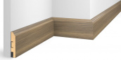 Плинтус Cosca Decor ЕP07 МДФ Nanoflex Дуб Классический 2400x80x16 мм 