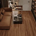 Фотографии в интерьере, ПВХ плитка, кварц виниловый ламинат Alpine Floor Premium XL композит ABA Дуб Табачный