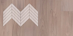 Купить Инженерная доска Lab Arte Елка Chevron Французская Дуб Натур Чегет белый Лак 400/34...