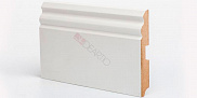 Плинтус напольный Ликорн МДФ DeArtio L-XL белый U105-120 мм 