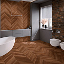 Фотографии в интерьере, ПВХ плитка, кварц виниловый ламинат Damy Floor Chevron Шайо