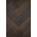Фотографии в интерьере, Массивная доска Damy Floor Luxury Английская елочка Шоколадный Селект 600 мм
