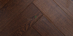 Массивная доска Damy Floor Luxury Английская елочка Шоколадный Евростандарт 600 мм 