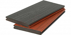 Террасная доска дпк полнотелая Terradeck eXterra 140 мореный дуб 2900x140x20