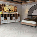 Фотографии в интерьере, Инженерная доска Damy Floor Luxury Английская елочка Ванильный Евростандарт 90 мм