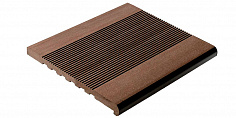 Ступень из ДПК полнотелая Terradeck 2.0 коричневая 4000x348x23