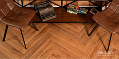 ПВХ плитка, кварц виниловый ламинат Vinilam Parquet Herringbone Де Вилль