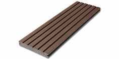 Террасная доска дпк полнотелая Terradeck Massive Pro коричневый 4000x150x20