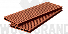 Террасная доска Woodgrand из МПК Терракот 6000x200x24 мм