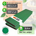 Фотографии в интерьере, Террасная доска Woodgrand из ДПК Коэкструзия Зеленый 6000x150x22 мм