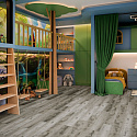 Фотографии в интерьере, SPC ламинат Damy Floor Family Дуб Рустикальный Cерый