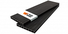 Террасная доска Woodgrand из МПК с тиснением Антрацит 4000x200x24 мм