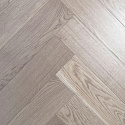 Фотографии в интерьере, Массивная доска Damy Floor Luxury Английская елочка Ванильный Селект 600 мм