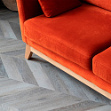 Фотографии в интерьере, ПВХ плитка, кварц виниловый ламинат Vinilam Parquet Chevron Легран