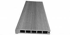 Купить Ступень Ecodecking Титан пустотелая 3000x180x25 Серый 
