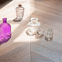 Фотографии в интерьере, ПВХ плитка, кварц виниловый ламинат Vinilam Parquet Chevron Glue Шампань
