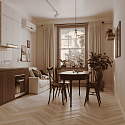 Фотографии в интерьере, Ламинат Norland Herringbone Elegant Дуб Иония
