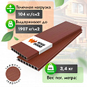 Фотографии в интерьере, Террасная доска Woodgrand из ДПК Коэкструзия Терракот 4000x150x22 мм