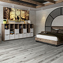 Фотографии в интерьере, ПВХ плитка, кварц виниловый ламинат Damy Floor Family Дуб Классический Серый