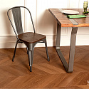 Фотографии в интерьере, ПВХ плитка, кварц виниловый ламинат Vinilam Parquet Chevron Glue Плезир