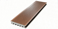 Купить Террасная доска Ecodecking Базик полнотелая 4000x140x20 Шоколад 