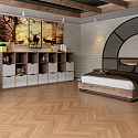 Фотографии в интерьере, Инженерная доска Damy Floor Luxury Французская елочка Натуральный Рустик