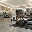 Фотографии в интерьере, Акустическая панель Cosca Decor Сканди Ясень Кристалл, 2750x600x19мм