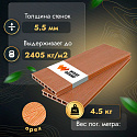 Фотографии в интерьере, Террасная доска Woodgrand из МПК с тиснением Орех 4000x200x24 мм