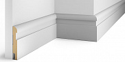 Плинтус Cosca Decor МДФ Белый AP29 под покраску, с пазом под 20 молдинг 2400x102x16 мм 