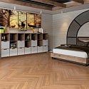 Фотографии в интерьере, Инженерная доска Damy Floor Luxury Английская елочка Натуральный Селект 120 мм
