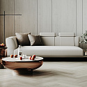 Фотографии в интерьере, SPC ламинат Home Expert Паркет Дизайн Дуб Милкшейк