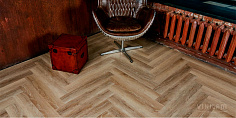 ПВХ плитка, кварц виниловый ламинат Vinilam Parquet Herringbone Классический