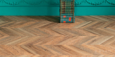 ПВХ плитка, кварц виниловый ламинат Vinilam Parquet Chevron Нормандия