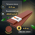 Фотографии в интерьере, Террасная доска Woodgrand из МПК с тиснением Терракот 4000x150x28 мм