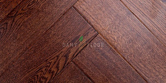 Массивная доска Damy Floor Luxury Английская елочка Каштановый Селект 500 мм 