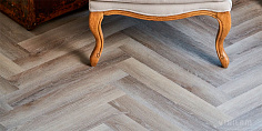 ПВХ плитка, кварц виниловый ламинат Vinilam Parquet Herringbone Эрмитаж