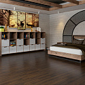 Фотографии в интерьере, Инженерная доска Damy Floor Luxury Палуба Шоколадный Селект