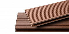 Купить Террасная доска Ecodecking Базик 4000x140х28 Шоколад 