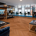 Фотографии в интерьере, SPC ламинат Damy Floor Chevron Блуа