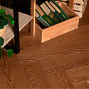Фотографии в интерьере, ПВХ плитка, кварц виниловый ламинат Vinilam Parquet Herringbone Винсент