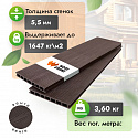 Фотографии в интерьере, Террасная доска Woodgrand из ДПК с тиснением Венге 4000x200x24 мм