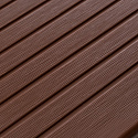 Фотографии в интерьере, Ступень Ecodecking Топ полнотелая 3000x320x24 Шоколад
